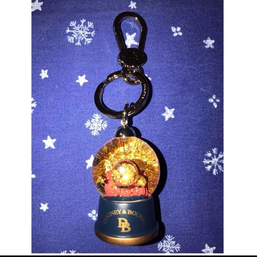 Dooney & Bourke Key Fob, Purse Charm,  Snow Globe